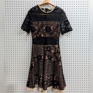 Ellison Black Lace Cutout Dress